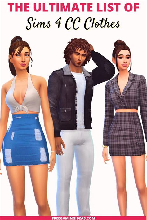 clothes cc sims 4|More.